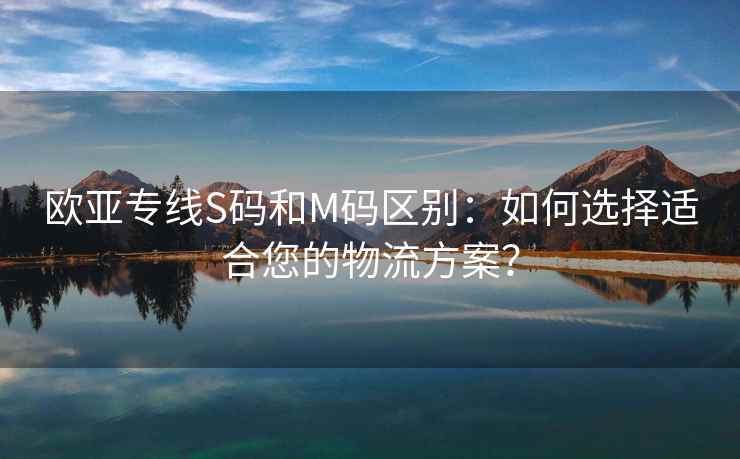 欧亚专线S码和M码区别：如何选择适合您的物流方案？
