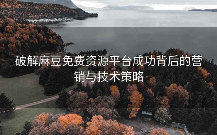 破解麻豆免费资源平台成功背后的营销与技术策略